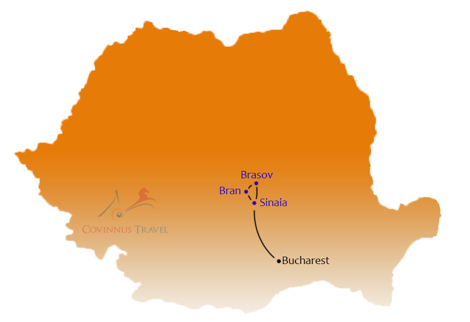 Carpathian Castles Tour Map